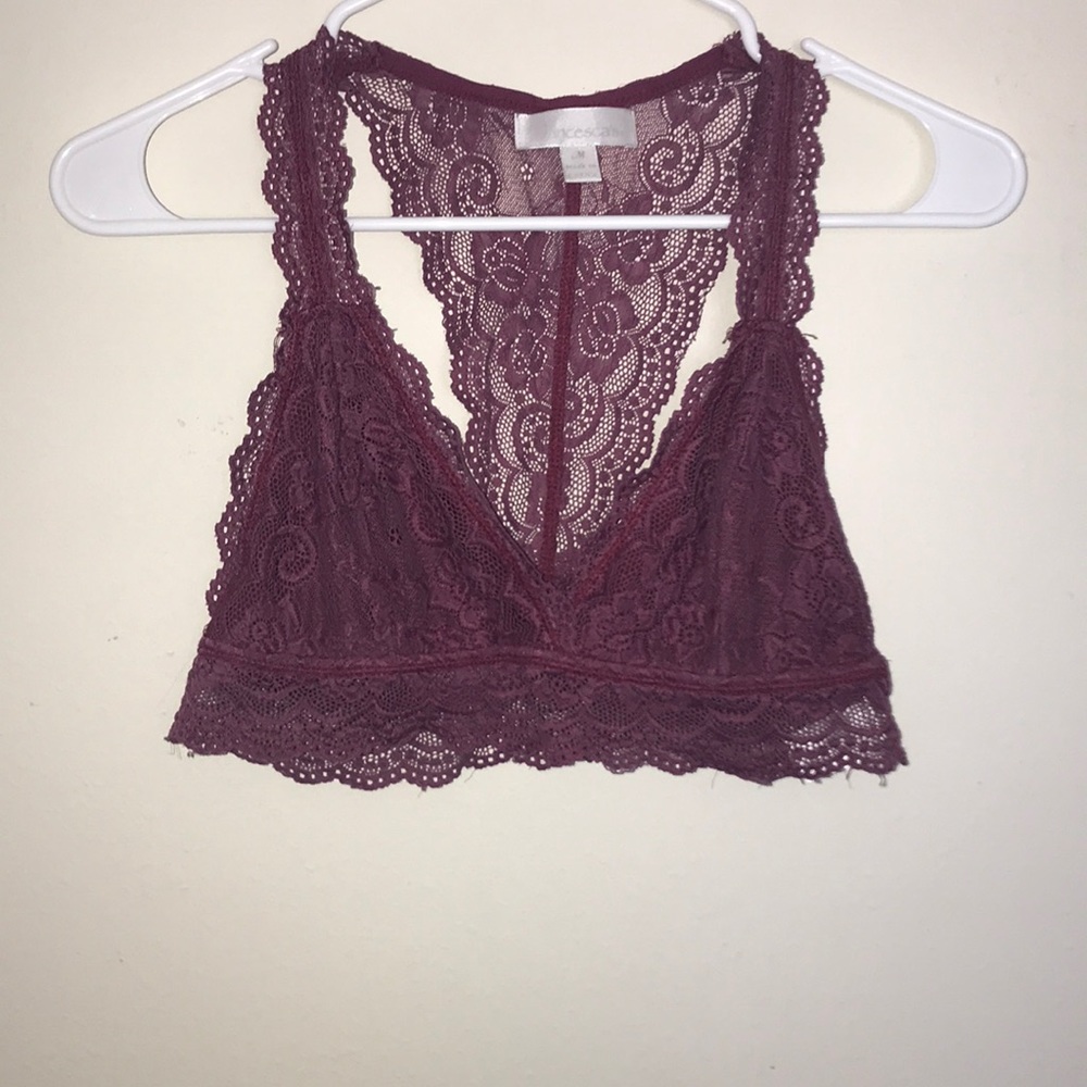 Maroon bralette